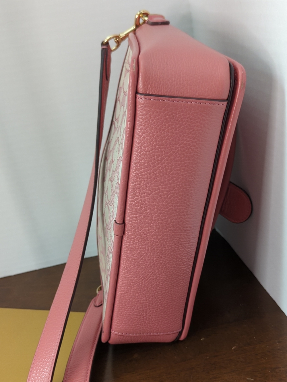 Rsvf For RP Show..Coach Lonnie Crossbody In Rose Signature Jacquard . - Picture 11 of 14